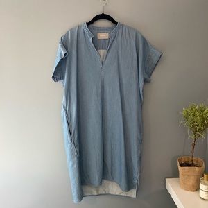 Everlane Splitneck Jean Dress